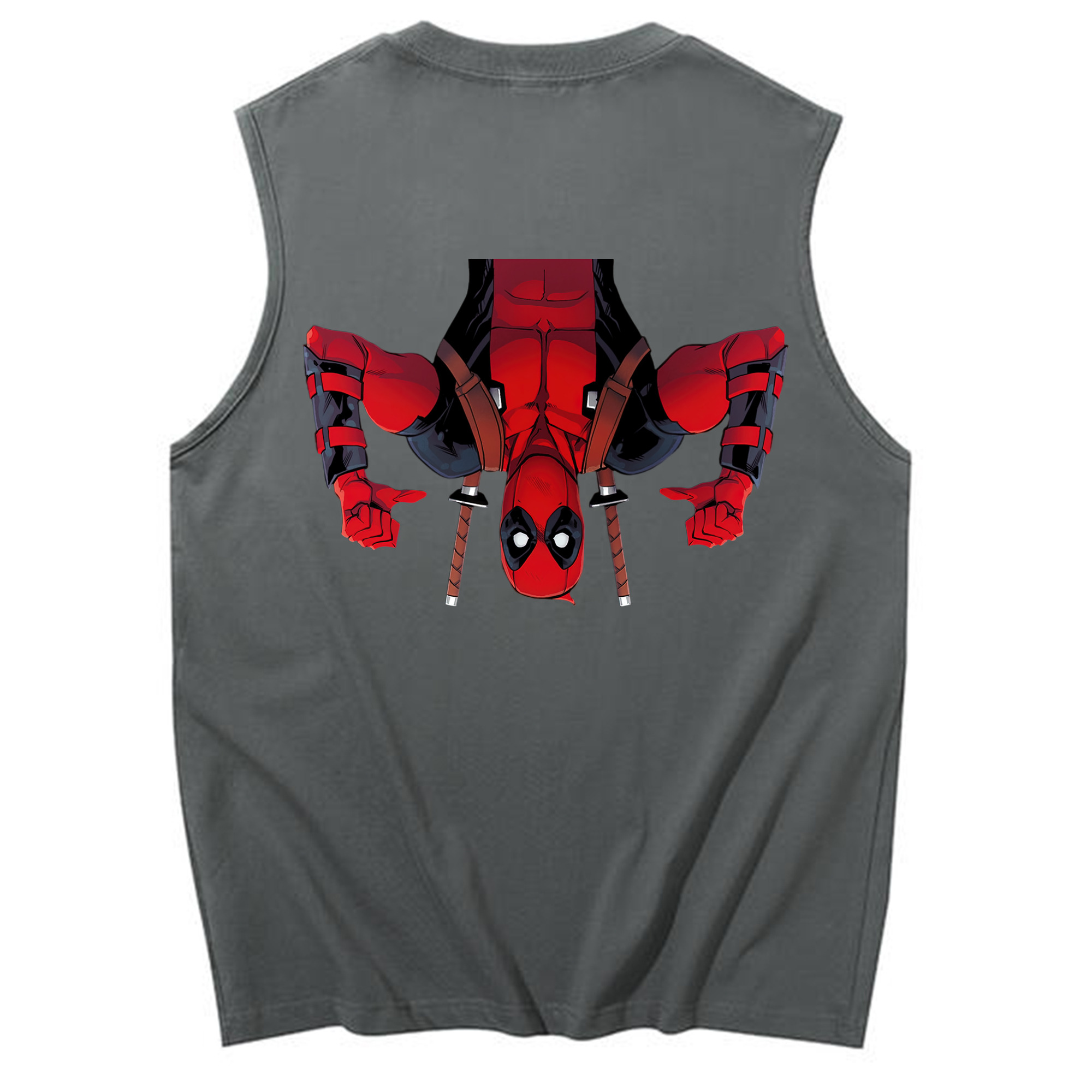 （画像用） Deadpool デッドプール コットン100％タンクトップ（背面プリント）